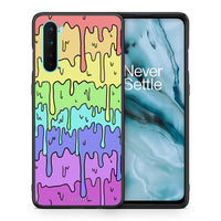 Thumbnail for Θήκη OnePlus Nord 5G Melting Rainbow από τη Smartfits με σχέδιο στο πίσω μέρος και μαύρο περίβλημα | OnePlus Nord 5G Melting Rainbow case with colorful back and black bezels
