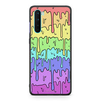 Thumbnail for OnePlus Nord 5G Melting Rainbow θήκη από τη Smartfits με σχέδιο στο πίσω μέρος και μαύρο περίβλημα | Smartphone case with colorful back and black bezels by Smartfits