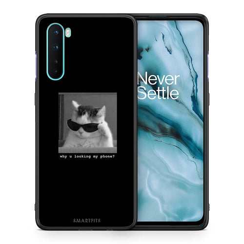 Θήκη OnePlus Nord 5G Meme Cat από τη Smartfits με σχέδιο στο πίσω μέρος και μαύρο περίβλημα | OnePlus Nord 5G Meme Cat case with colorful back and black bezels
