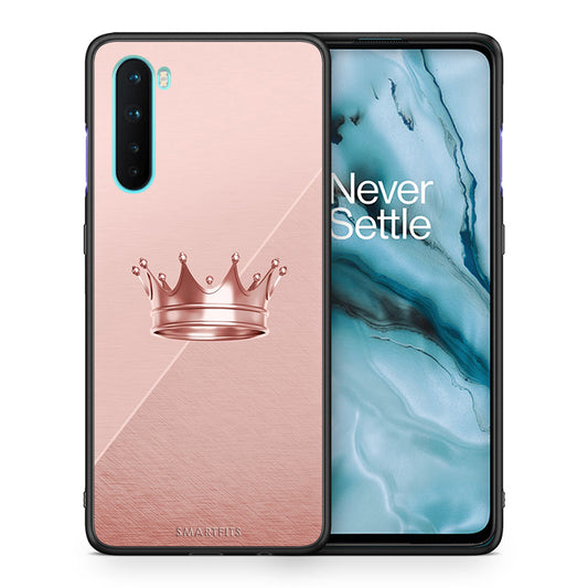 Θήκη OnePlus Nord 5G Crown Minimal από τη Smartfits με σχέδιο στο πίσω μέρος και μαύρο περίβλημα | OnePlus Nord 5G Crown Minimal case with colorful back and black bezels