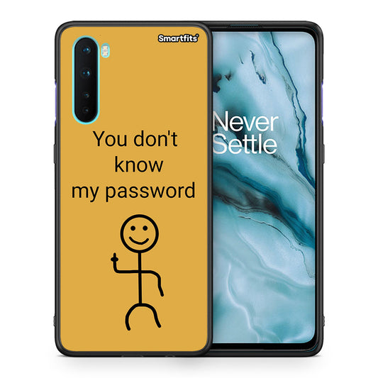 Θήκη OnePlus Nord 5G My Password από τη Smartfits με σχέδιο στο πίσω μέρος και μαύρο περίβλημα | OnePlus Nord 5G My Password case with colorful back and black bezels
