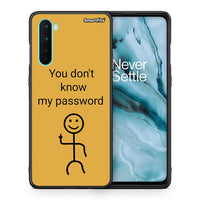 Thumbnail for Θήκη OnePlus Nord 5G My Password από τη Smartfits με σχέδιο στο πίσω μέρος και μαύρο περίβλημα | OnePlus Nord 5G My Password case with colorful back and black bezels