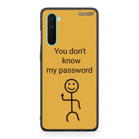 Thumbnail for OnePlus Nord 5G My Password Θήκη από τη Smartfits με σχέδιο στο πίσω μέρος και μαύρο περίβλημα | Smartphone case with colorful back and black bezels by Smartfits