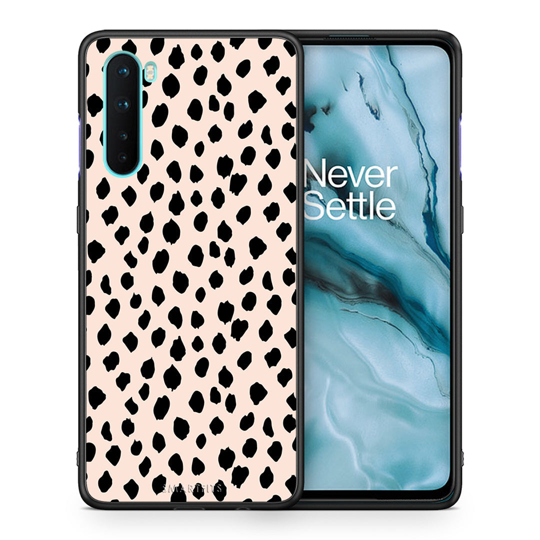 Θήκη OnePlus Nord 5G New Polka Dots από τη Smartfits με σχέδιο στο πίσω μέρος και μαύρο περίβλημα | OnePlus Nord 5G New Polka Dots case with colorful back and black bezels
