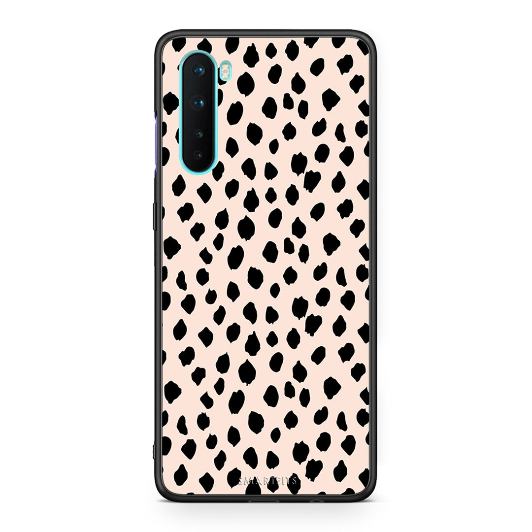 OnePlus Nord 5G New Polka Dots θήκη από τη Smartfits με σχέδιο στο πίσω μέρος και μαύρο περίβλημα | Smartphone case with colorful back and black bezels by Smartfits