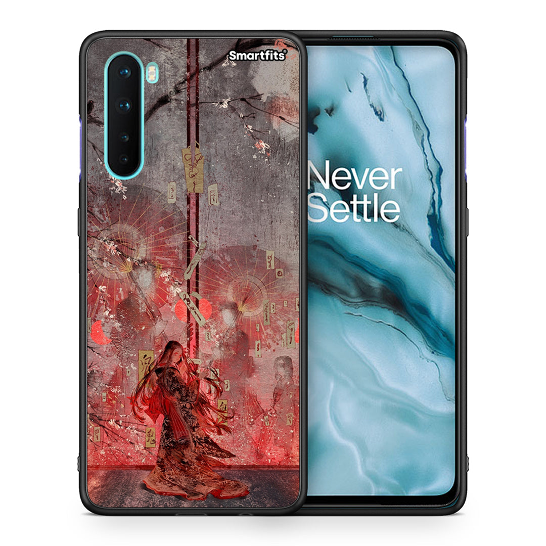 Θήκη OnePlus Nord 5G Nezuko Kamado από τη Smartfits με σχέδιο στο πίσω μέρος και μαύρο περίβλημα | OnePlus Nord 5G Nezuko Kamado case with colorful back and black bezels
