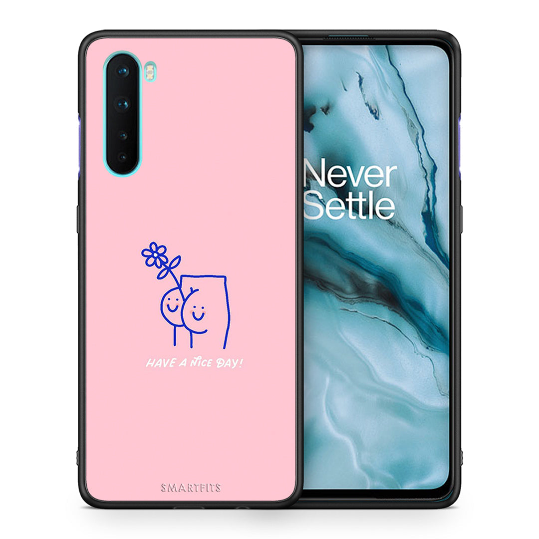 Θήκη OnePlus Nord 5G Nice Day από τη Smartfits με σχέδιο στο πίσω μέρος και μαύρο περίβλημα | OnePlus Nord 5G Nice Day case with colorful back and black bezels