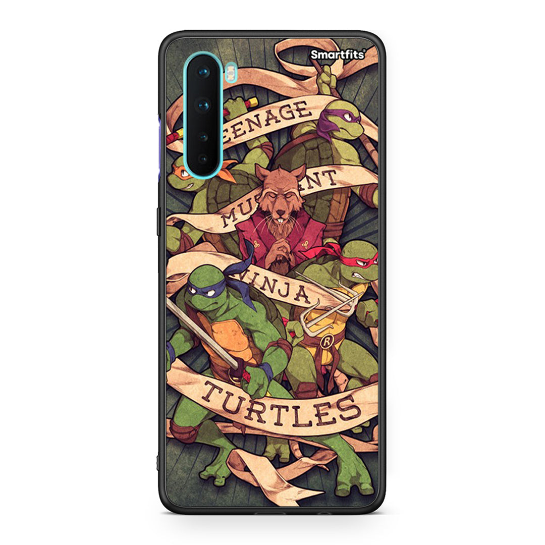 OnePlus Nord 5G Ninja Turtles θήκη από τη Smartfits με σχέδιο στο πίσω μέρος και μαύρο περίβλημα | Smartphone case with colorful back and black bezels by Smartfits