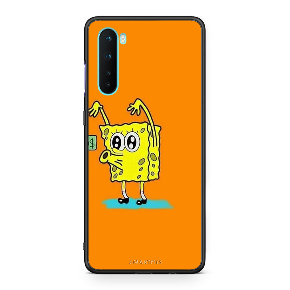 OnePlus Nord 5G No Money 2 Θήκη Αγίου Βαλεντίνου από τη Smartfits με σχέδιο στο πίσω μέρος και μαύρο περίβλημα | Smartphone case with colorful back and black bezels by Smartfits