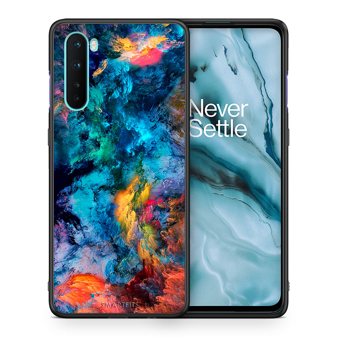 Θήκη OnePlus Nord 5G Crayola Paint από τη Smartfits με σχέδιο στο πίσω μέρος και μαύρο περίβλημα | OnePlus Nord 5G Crayola Paint case with colorful back and black bezels