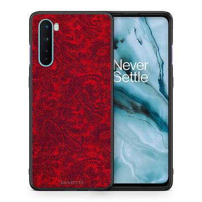 Θήκη OnePlus Nord 5G Paisley Cashmere από τη Smartfits με σχέδιο στο πίσω μέρος και μαύρο περίβλημα | OnePlus Nord 5G Paisley Cashmere case with colorful back and black bezels