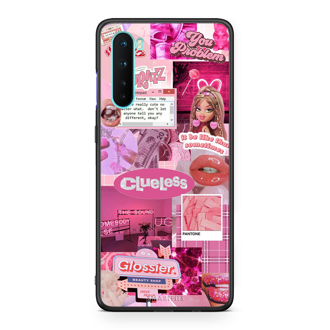 OnePlus Nord 5G Pink Love Θήκη Αγίου Βαλεντίνου από τη Smartfits με σχέδιο στο πίσω μέρος και μαύρο περίβλημα | Smartphone case with colorful back and black bezels by Smartfits