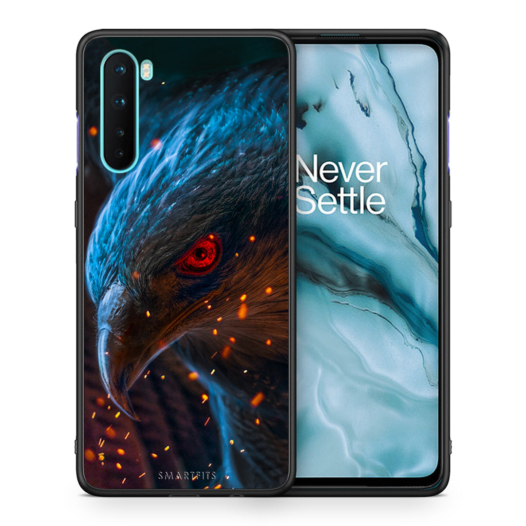 Θήκη OnePlus Nord 5G Eagle PopArt από τη Smartfits με σχέδιο στο πίσω μέρος και μαύρο περίβλημα | OnePlus Nord 5G Eagle PopArt case with colorful back and black bezels
