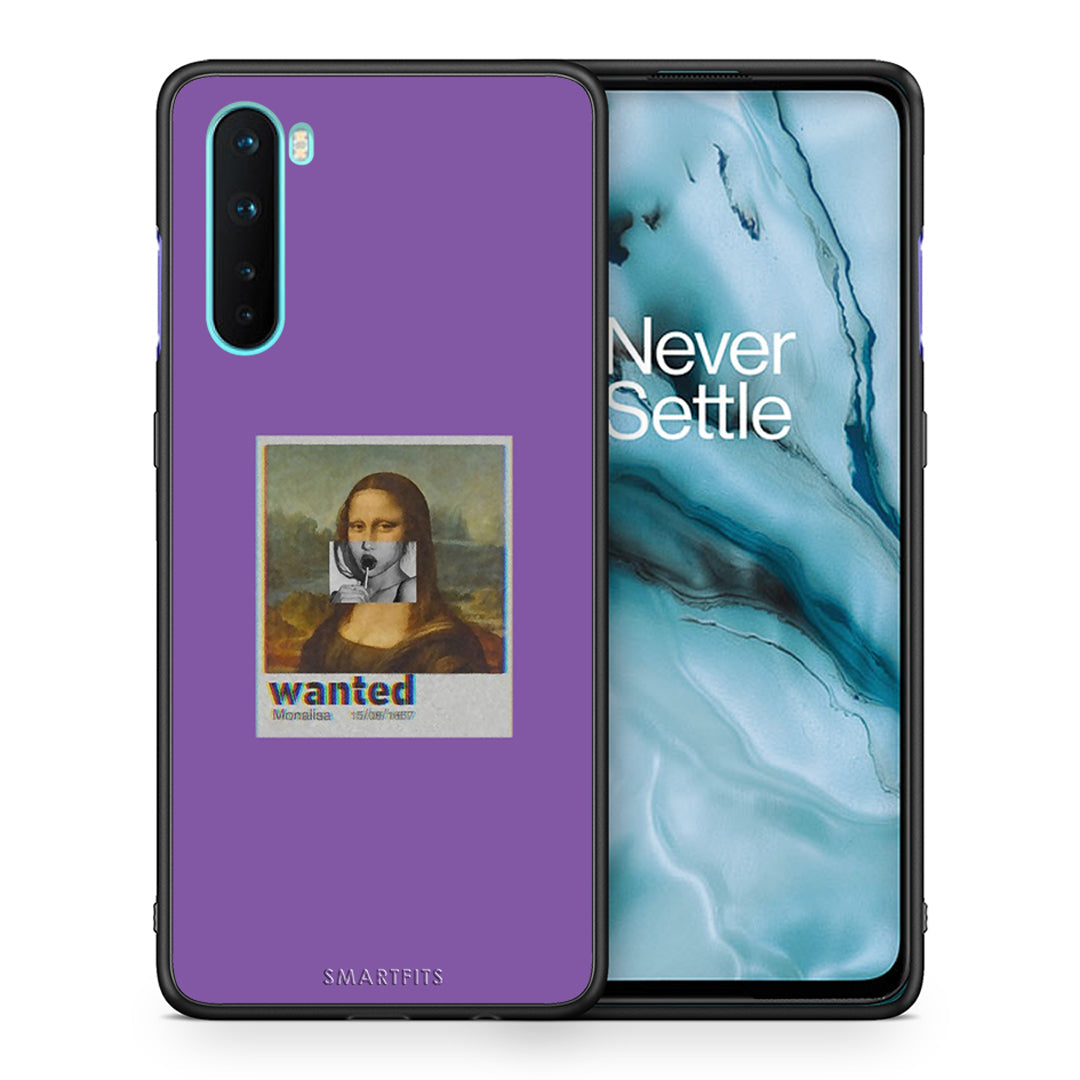 Θήκη OnePlus Nord 5G Monalisa Popart από τη Smartfits με σχέδιο στο πίσω μέρος και μαύρο περίβλημα | OnePlus Nord 5G Monalisa Popart case with colorful back and black bezels