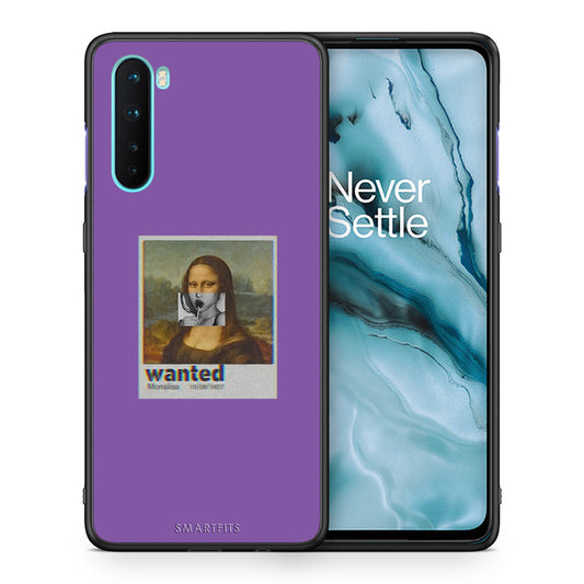 Θήκη OnePlus Nord 5G Monalisa Popart από τη Smartfits με σχέδιο στο πίσω μέρος και μαύρο περίβλημα | OnePlus Nord 5G Monalisa Popart case with colorful back and black bezels
