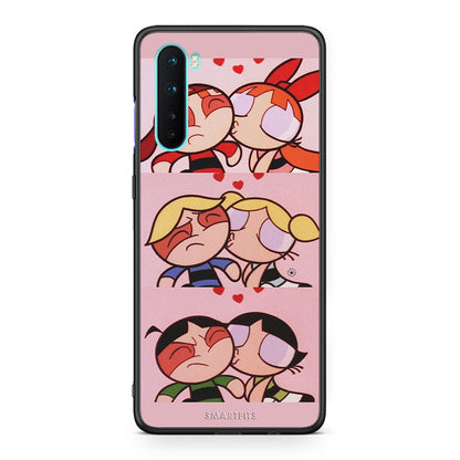 OnePlus Nord 5G Puff Love Θήκη Αγίου Βαλεντίνου από τη Smartfits με σχέδιο στο πίσω μέρος και μαύρο περίβλημα | Smartphone case with colorful back and black bezels by Smartfits
