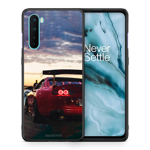 Θήκη OnePlus Nord 5G Racing Supra από τη Smartfits με σχέδιο στο πίσω μέρος και μαύρο περίβλημα | OnePlus Nord 5G Racing Supra case with colorful back and black bezels