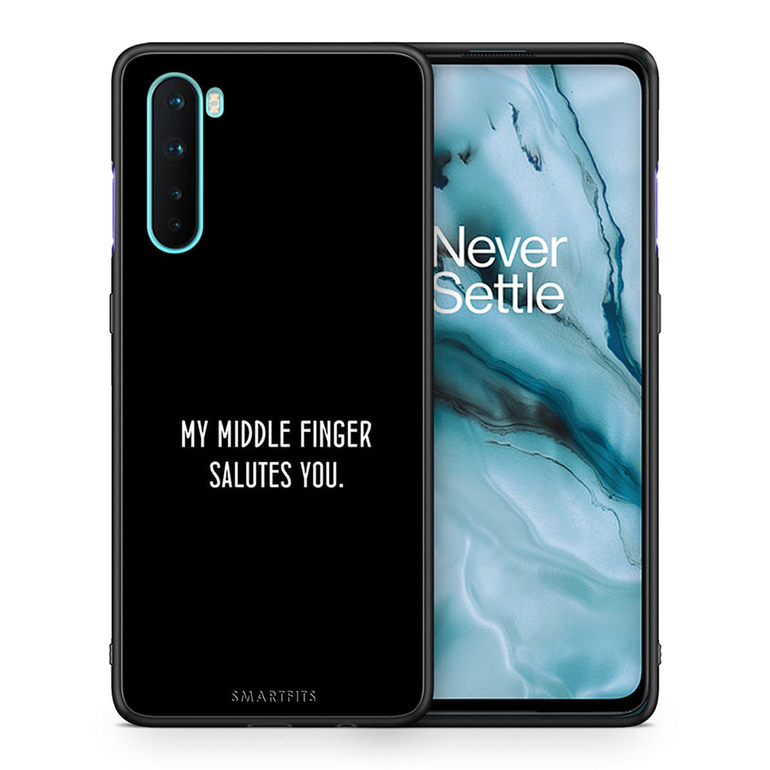 Θήκη OnePlus Nord 5G Salute από τη Smartfits με σχέδιο στο πίσω μέρος και μαύρο περίβλημα | OnePlus Nord 5G Salute case with colorful back and black bezels