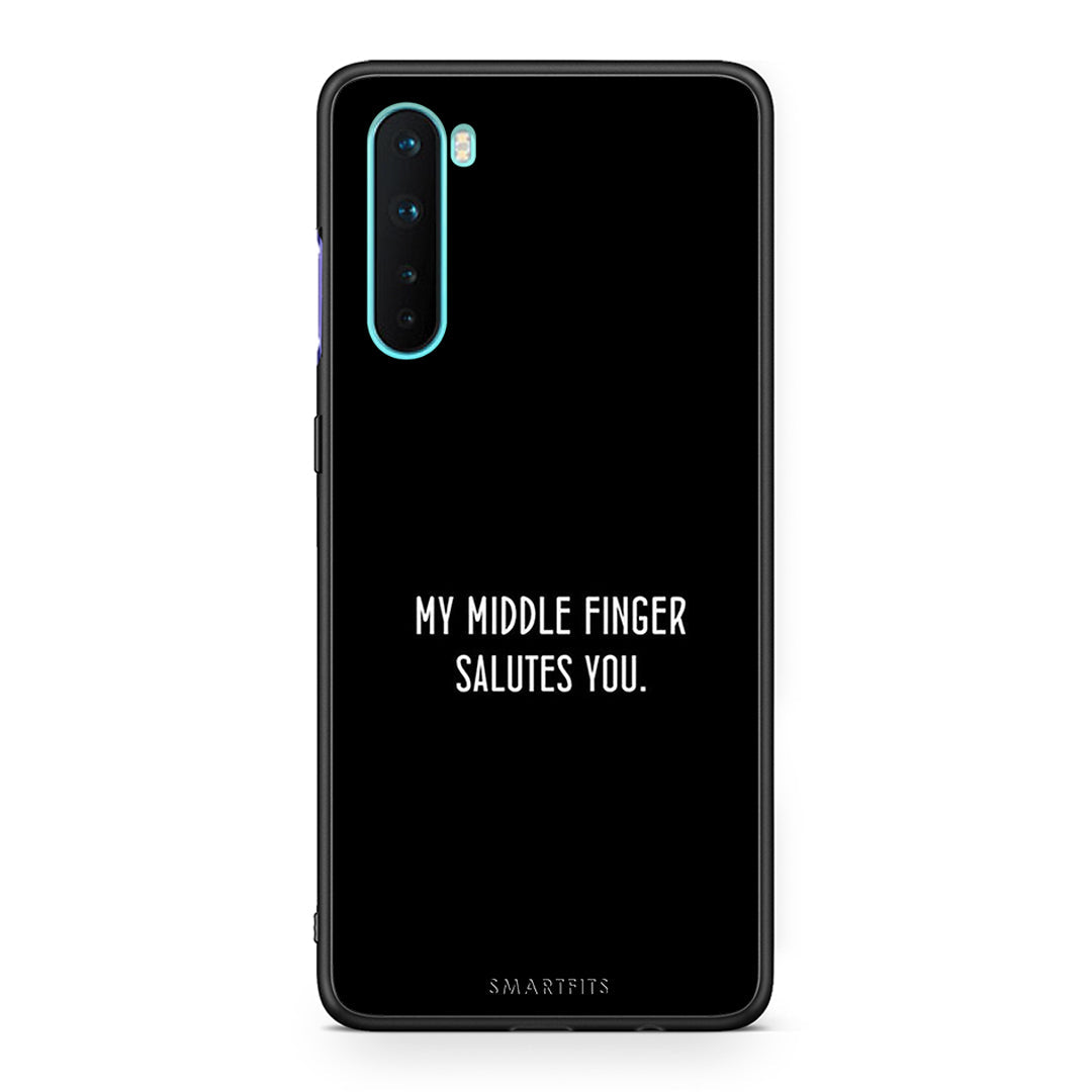 OnePlus Nord 5G Salute θήκη από τη Smartfits με σχέδιο στο πίσω μέρος και μαύρο περίβλημα | Smartphone case with colorful back and black bezels by Smartfits