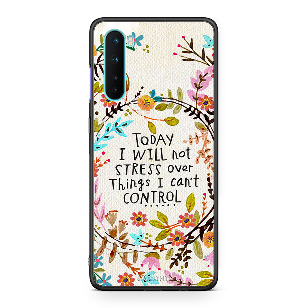 OnePlus Nord 5G Stress Over θήκη από τη Smartfits με σχέδιο στο πίσω μέρος και μαύρο περίβλημα | Smartphone case with colorful back and black bezels by Smartfits