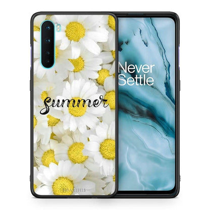 Θήκη OnePlus Nord 5G Summer Daisies από τη Smartfits με σχέδιο στο πίσω μέρος και μαύρο περίβλημα | OnePlus Nord 5G Summer Daisies case with colorful back and black bezels