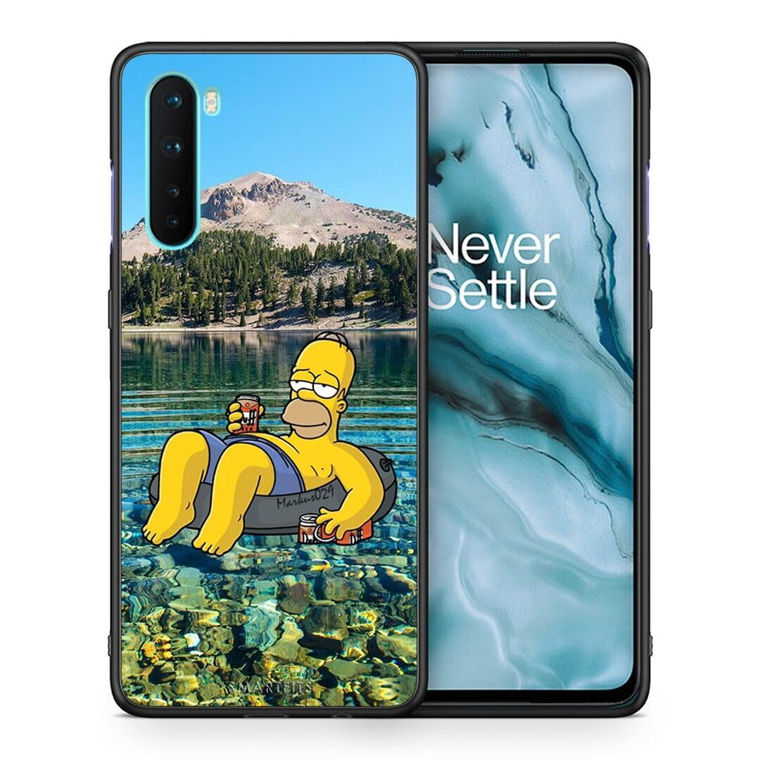 Θήκη OnePlus Nord 5G Summer Happiness από τη Smartfits με σχέδιο στο πίσω μέρος και μαύρο περίβλημα | OnePlus Nord 5G Summer Happiness case with colorful back and black bezels