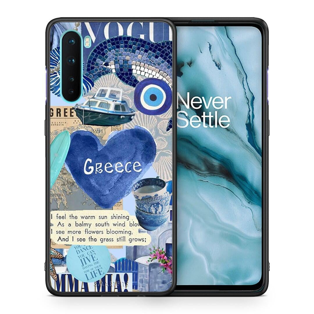 Θήκη OnePlus Nord 5G Summer In Greece από τη Smartfits με σχέδιο στο πίσω μέρος και μαύρο περίβλημα | OnePlus Nord 5G Summer In Greece case with colorful back and black bezels