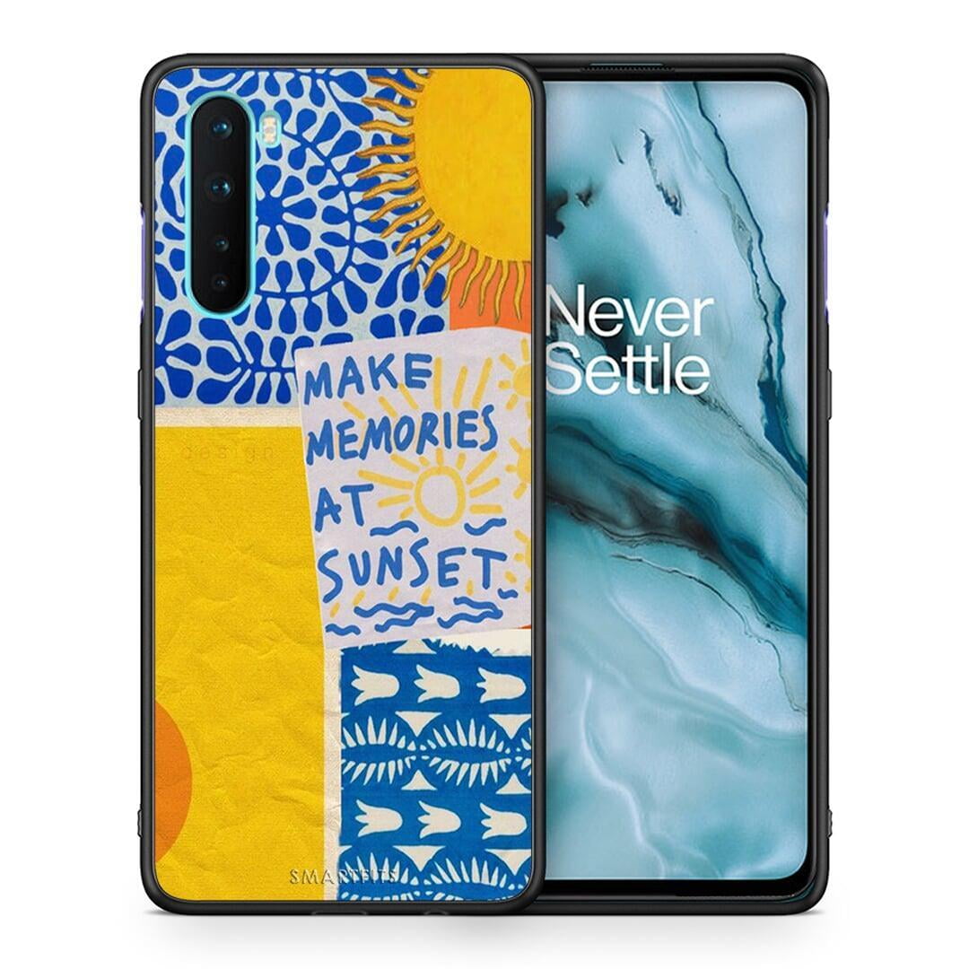 Θήκη OnePlus Nord 5G Sunset Memories από τη Smartfits με σχέδιο στο πίσω μέρος και μαύρο περίβλημα | OnePlus Nord 5G Sunset Memories case with colorful back and black bezels