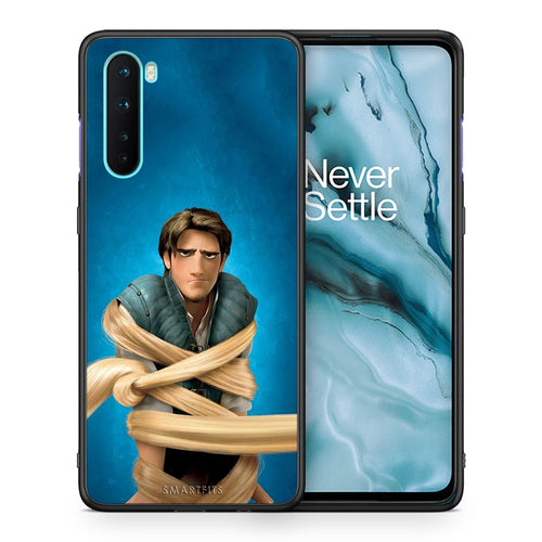 Θήκη Αγίου Βαλεντίνου OnePlus Nord 5G Tangled 1 από τη Smartfits με σχέδιο στο πίσω μέρος και μαύρο περίβλημα | OnePlus Nord 5G Tangled 1 case with colorful back and black bezels