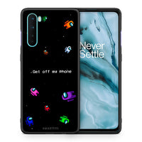 Thumbnail for Θήκη OnePlus Nord 5G AFK Text από τη Smartfits με σχέδιο στο πίσω μέρος και μαύρο περίβλημα | OnePlus Nord 5G AFK Text case with colorful back and black bezels