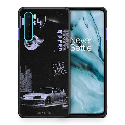 Θήκη Αγίου Βαλεντίνου OnePlus Nord 5G Tokyo Drift από τη Smartfits με σχέδιο στο πίσω μέρος και μαύρο περίβλημα | OnePlus Nord 5G Tokyo Drift case with colorful back and black bezels