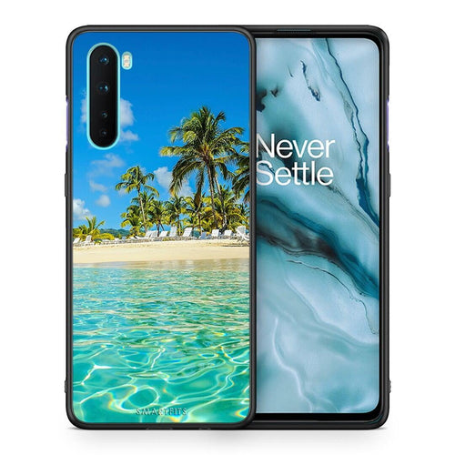 Θήκη OnePlus Nord 5G Tropical Vibes από τη Smartfits με σχέδιο στο πίσω μέρος και μαύρο περίβλημα | OnePlus Nord 5G Tropical Vibes case with colorful back and black bezels
