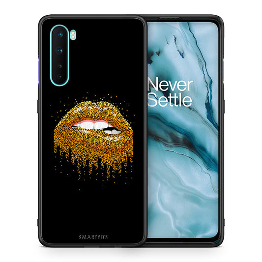 Θήκη OnePlus Nord 5G Golden Valentine από τη Smartfits με σχέδιο στο πίσω μέρος και μαύρο περίβλημα | OnePlus Nord 5G Golden Valentine case with colorful back and black bezels