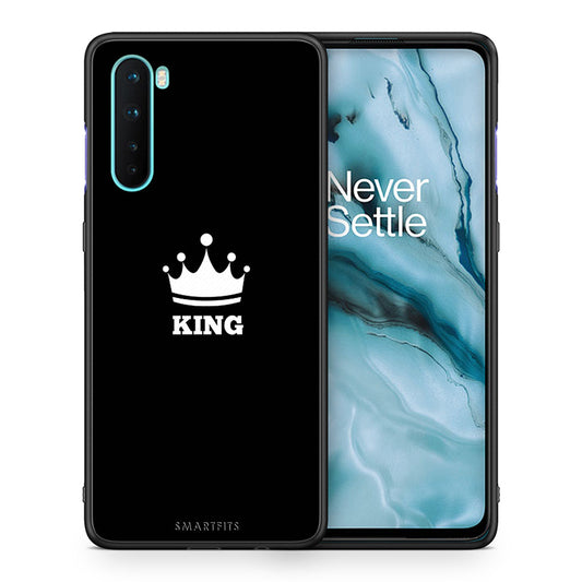 Θήκη OnePlus Nord 5G King Valentine από τη Smartfits με σχέδιο στο πίσω μέρος και μαύρο περίβλημα | OnePlus Nord 5G King Valentine case with colorful back and black bezels
