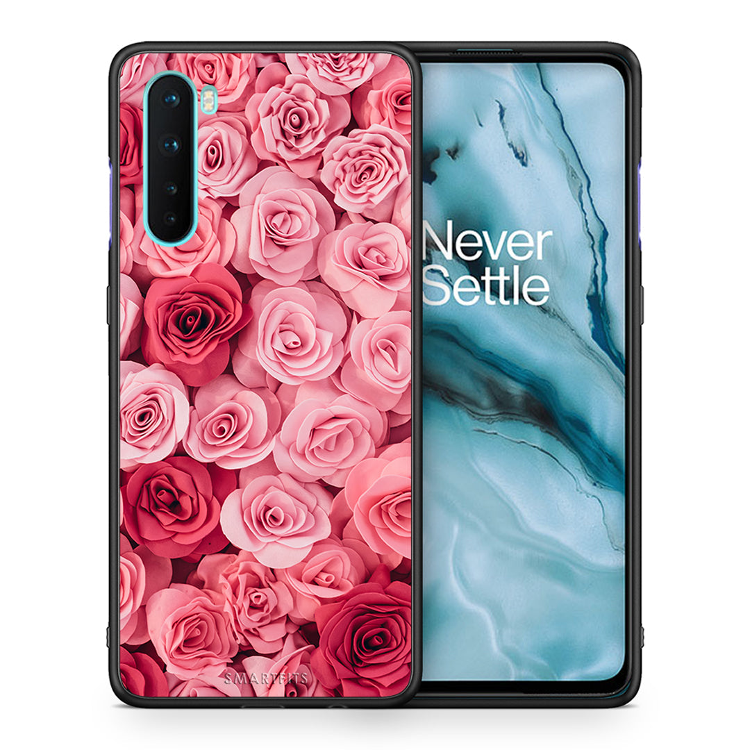 Θήκη OnePlus Nord 5G RoseGarden Valentine από τη Smartfits με σχέδιο στο πίσω μέρος και μαύρο περίβλημα | OnePlus Nord 5G RoseGarden Valentine case with colorful back and black bezels