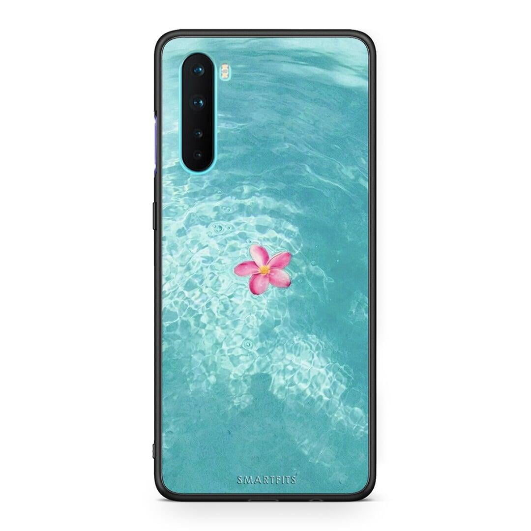 OnePlus Nord 5G Water Flower Θήκη από τη Smartfits με σχέδιο στο πίσω μέρος και μαύρο περίβλημα | Smartphone case with colorful back and black bezels by Smartfits