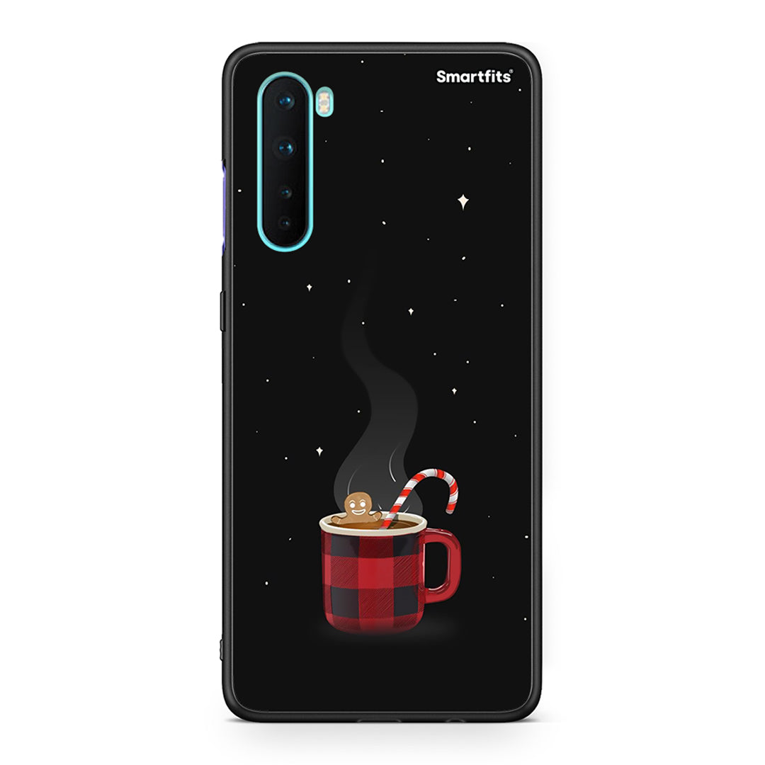 OnePlus Nord 5G Xmas Bathing θήκη από τη Smartfits με σχέδιο στο πίσω μέρος και μαύρο περίβλημα | Smartphone case with colorful back and black bezels by Smartfits