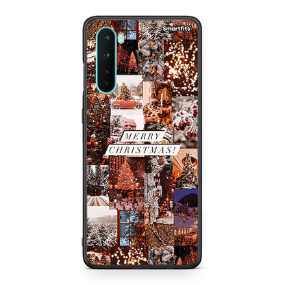 OnePlus Nord 5G Xmas Collage θήκη από τη Smartfits με σχέδιο στο πίσω μέρος και μαύρο περίβλημα | Smartphone case with colorful back and black bezels by Smartfits