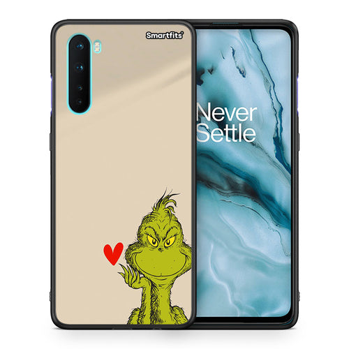 Θήκη OnePlus Nord 5G Xmas Grinch από τη Smartfits με σχέδιο στο πίσω μέρος και μαύρο περίβλημα | OnePlus Nord 5G Xmas Grinch case with colorful back and black bezels