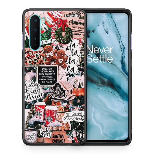 Θήκη OnePlus Nord 5G Xmas Habbits από τη Smartfits με σχέδιο στο πίσω μέρος και μαύρο περίβλημα | OnePlus Nord 5G Xmas Habbits case with colorful back and black bezels