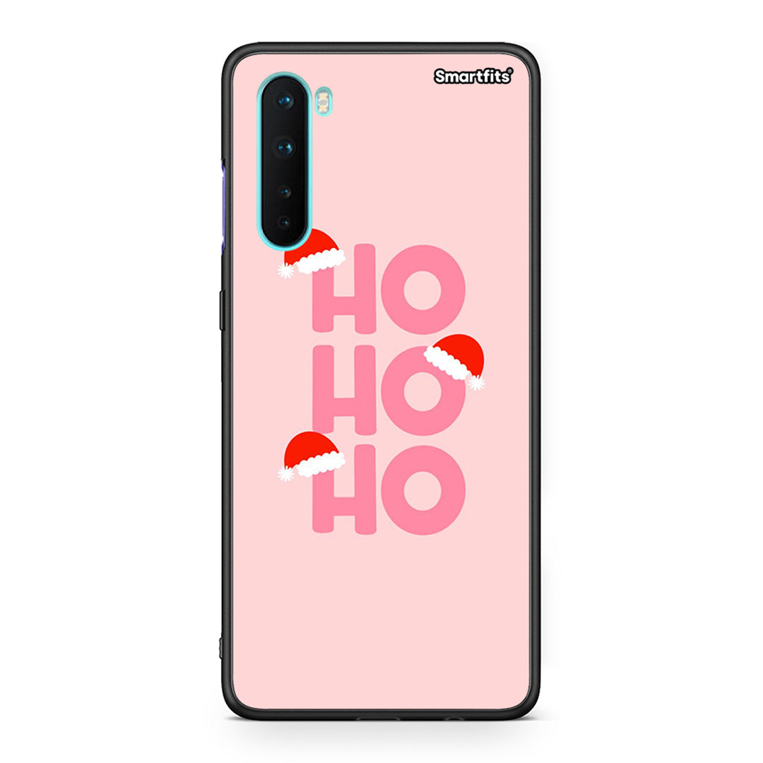 OnePlus Nord 5G Xmas Ho Ho Ho θήκη από τη Smartfits με σχέδιο στο πίσω μέρος και μαύρο περίβλημα | Smartphone case with colorful back and black bezels by Smartfits
