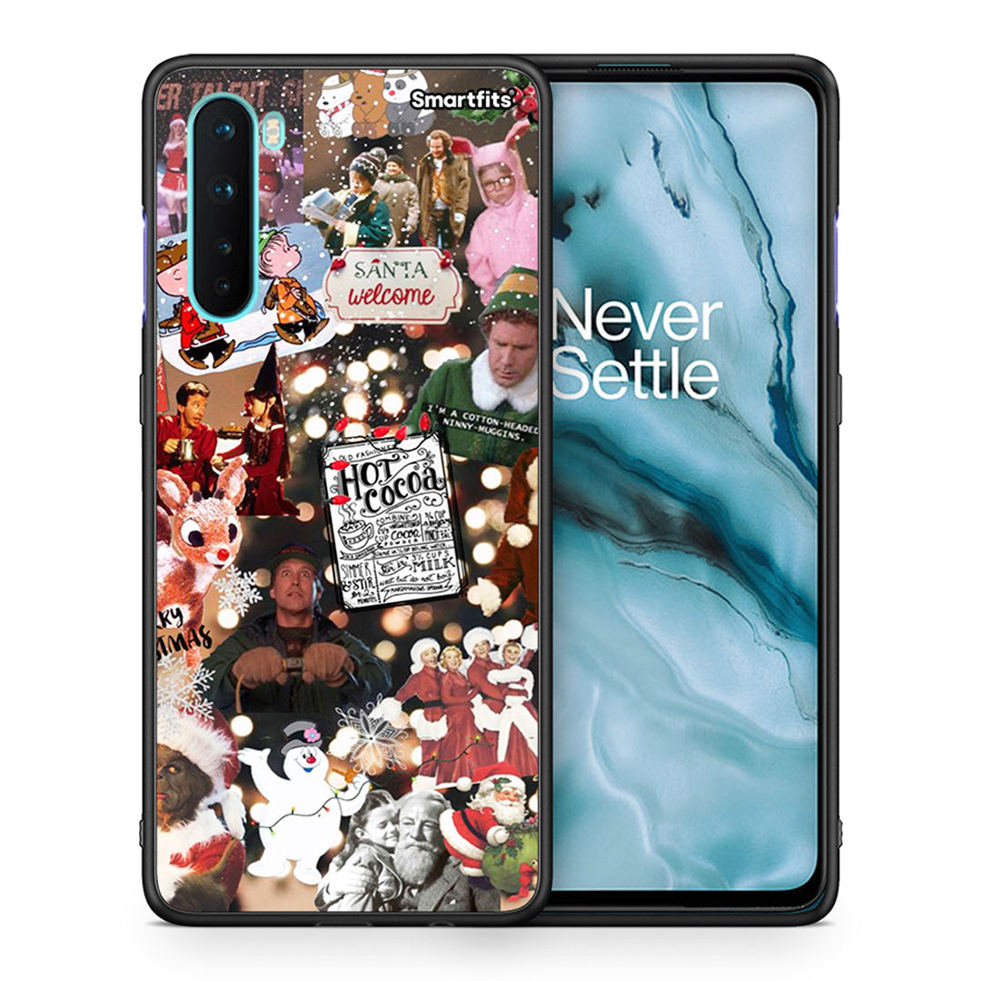 Θήκη OnePlus Nord 5G Xmas Movies από τη Smartfits με σχέδιο στο πίσω μέρος και μαύρο περίβλημα | OnePlus Nord 5G Xmas Movies case with colorful back and black bezels