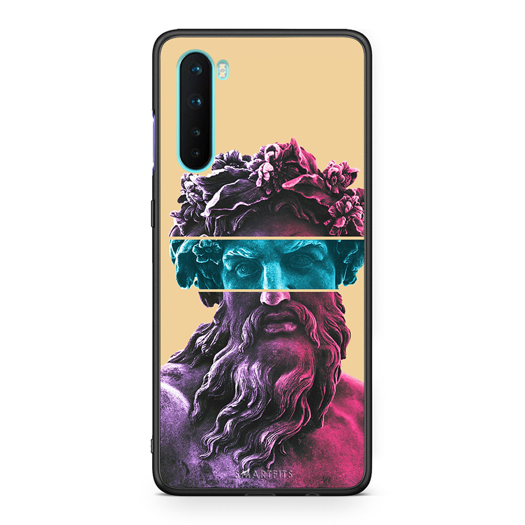 OnePlus Nord 5G Zeus Art Θήκη Αγίου Βαλεντίνου από τη Smartfits με σχέδιο στο πίσω μέρος και μαύρο περίβλημα | Smartphone case with colorful back and black bezels by Smartfits