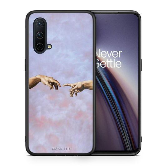 Θήκη OnePlus Nord CE 5G Adam Hand από τη Smartfits με σχέδιο στο πίσω μέρος και μαύρο περίβλημα | OnePlus Nord CE 5G Adam Hand case with colorful back and black bezels