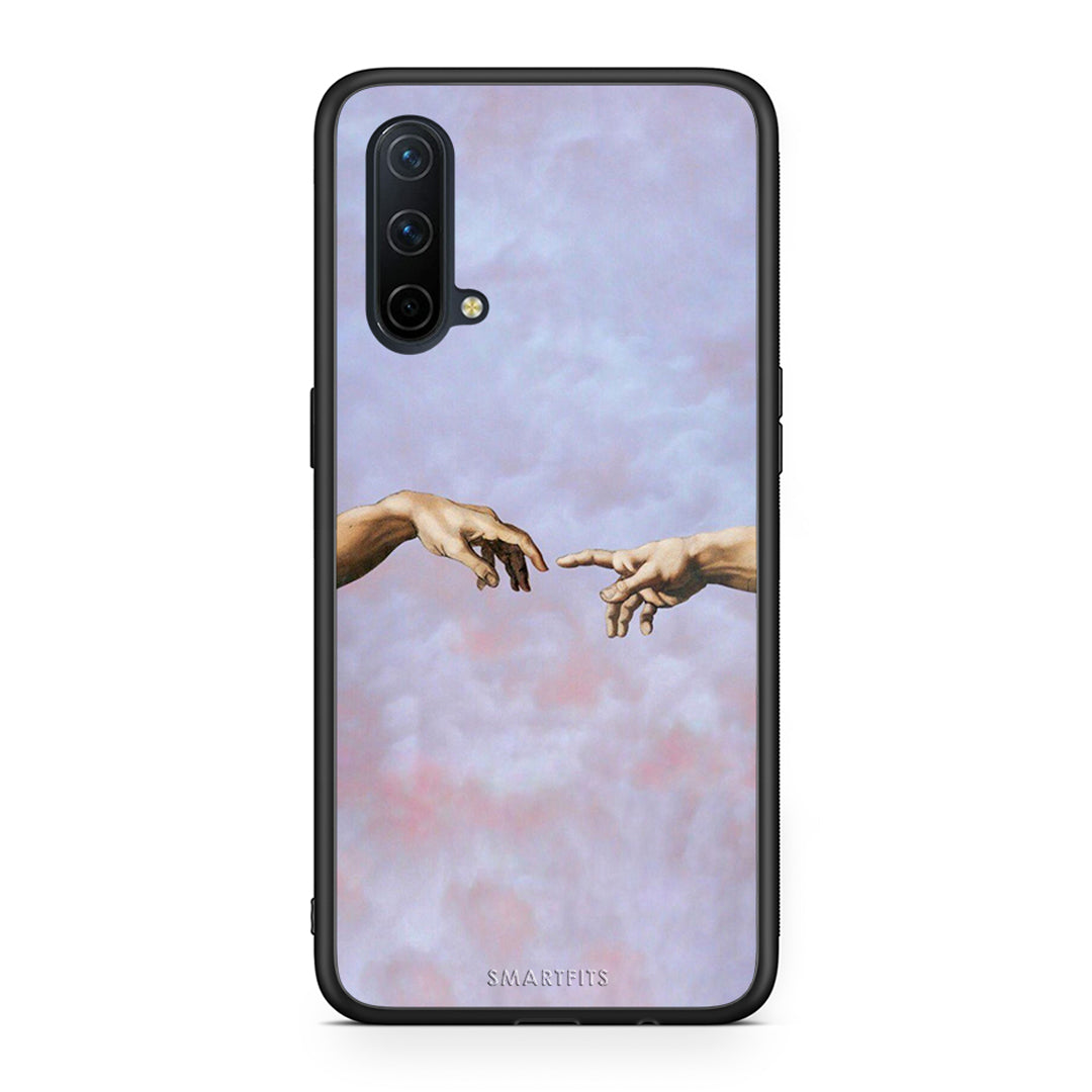 OnePlus Nord CE 5G Adam Hand θήκη από τη Smartfits με σχέδιο στο πίσω μέρος και μαύρο περίβλημα | Smartphone case with colorful back and black bezels by Smartfits