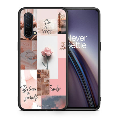 Θήκη OnePlus Nord CE 5G Aesthetic Collage από τη Smartfits με σχέδιο στο πίσω μέρος και μαύρο περίβλημα | OnePlus Nord CE 5G Aesthetic Collage case with colorful back and black bezels
