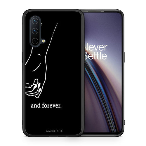 Θήκη Αγίου Βαλεντίνου OnePlus Nord CE 5G Always & Forever 2 από τη Smartfits με σχέδιο στο πίσω μέρος και μαύρο περίβλημα | OnePlus Nord CE 5G Always & Forever 2 case with colorful back and black bezels