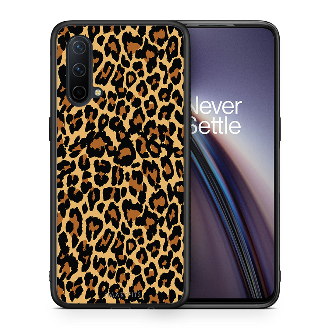 Θήκη OnePlus Nord CE 5G Leopard Animal από τη Smartfits με σχέδιο στο πίσω μέρος και μαύρο περίβλημα | OnePlus Nord CE 5G Leopard Animal case with colorful back and black bezels