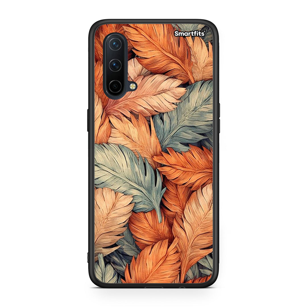 OnePlus Nord CE 5G Autumn Leaves Θήκη από τη Smartfits με σχέδιο στο πίσω μέρος και μαύρο περίβλημα | Smartphone case with colorful back and black bezels by Smartfits