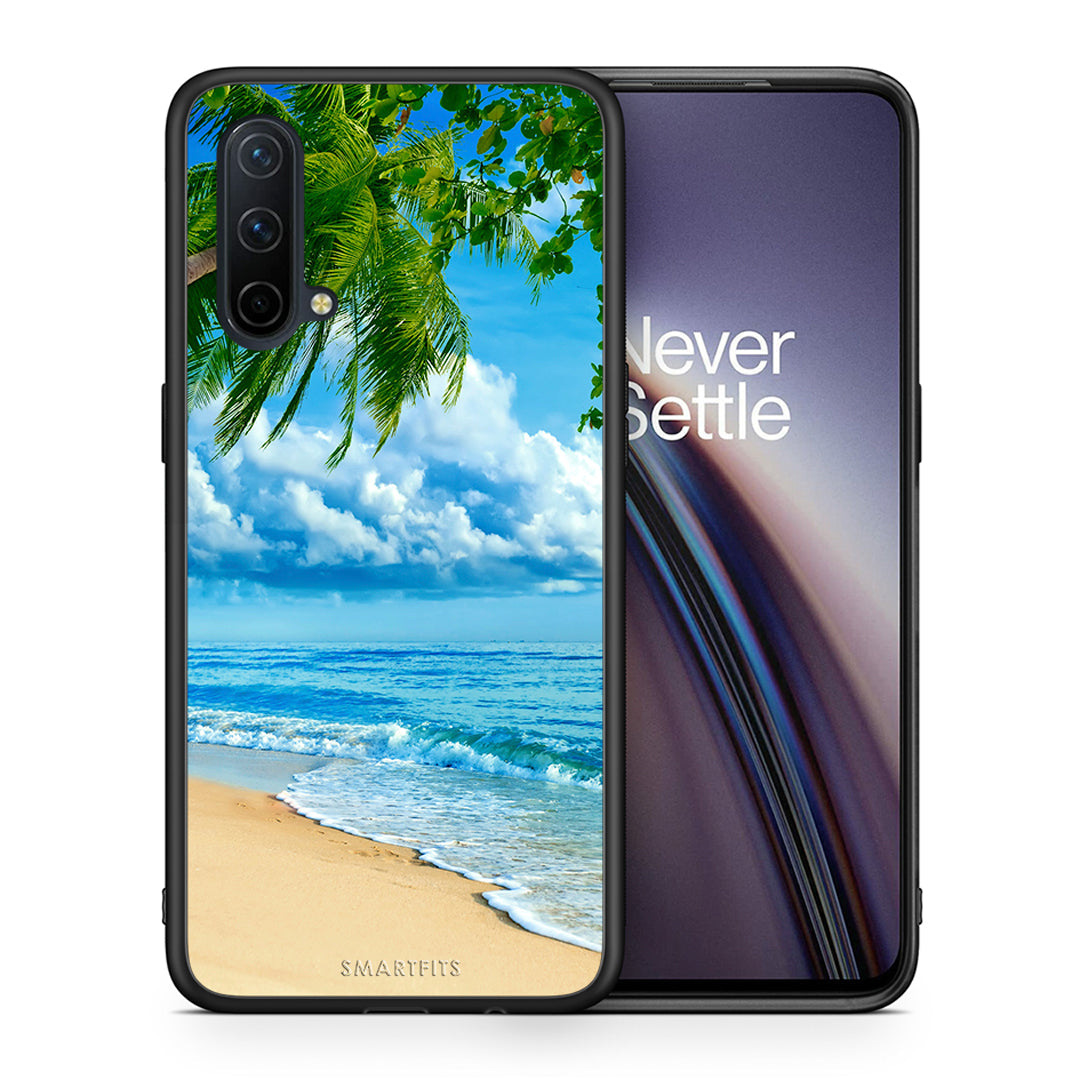 Θήκη OnePlus Nord CE 5G Beautiful Beach από τη Smartfits με σχέδιο στο πίσω μέρος και μαύρο περίβλημα | OnePlus Nord CE 5G Beautiful Beach case with colorful back and black bezels